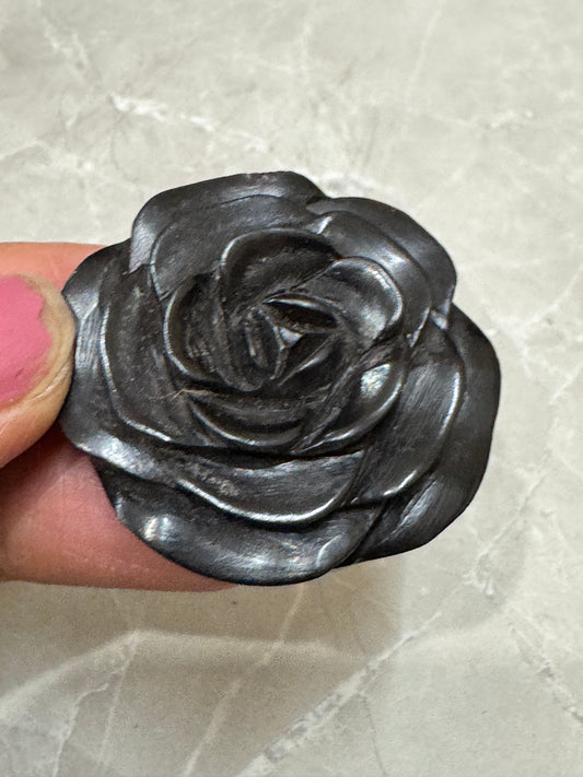 Rose pendant - Hand made flower pendant in solid wood - click to see color options