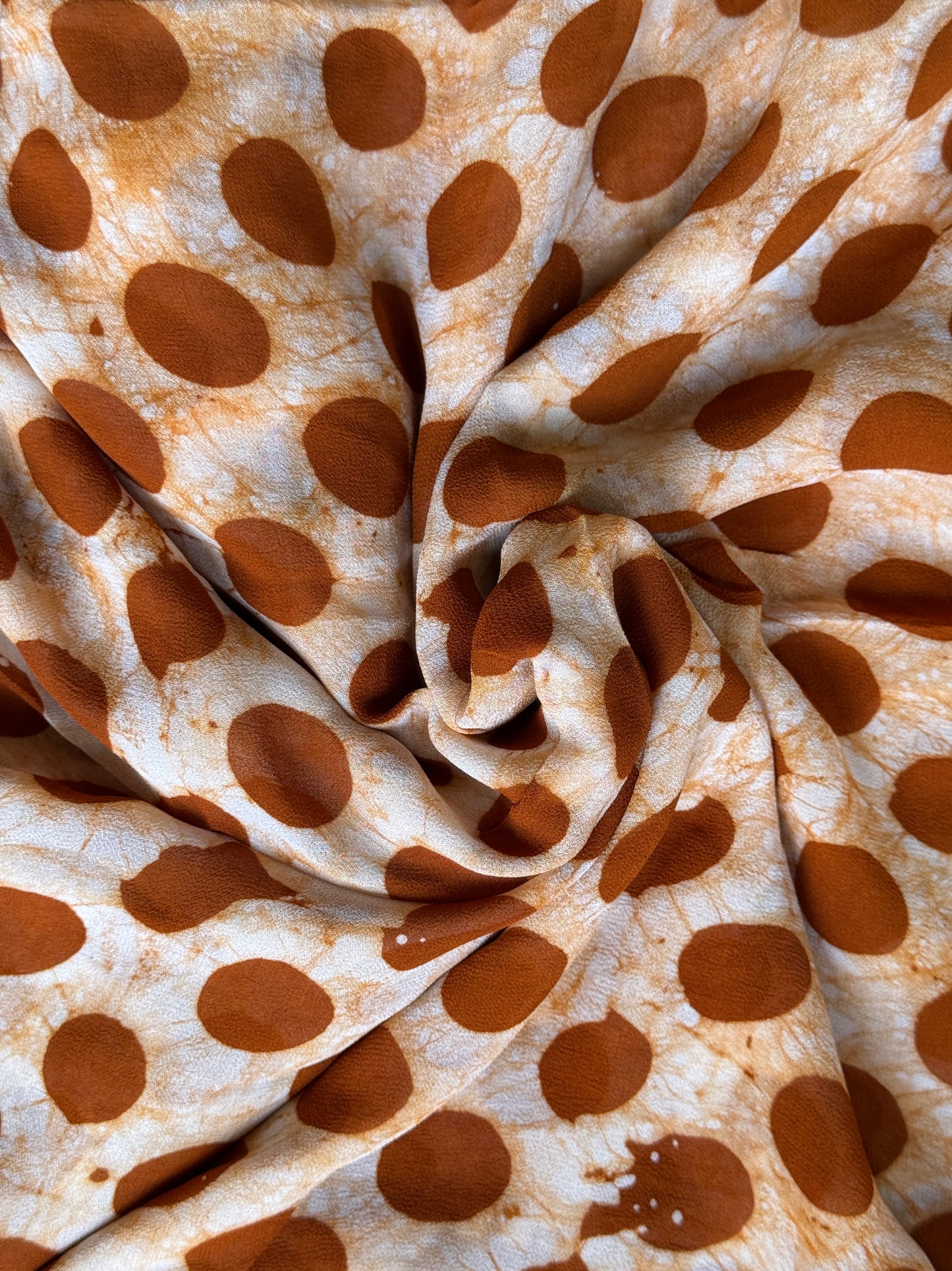 Batik hand block printed viscose georgette fabrics - multiple designs available