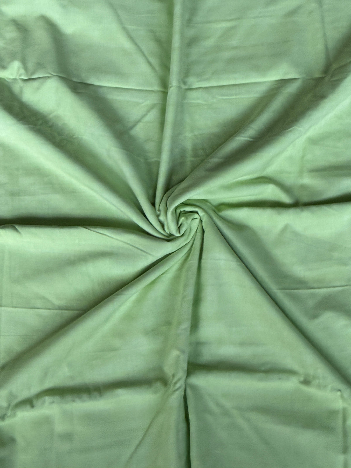 Pastel green hand woven soft n thick cotton fabric
