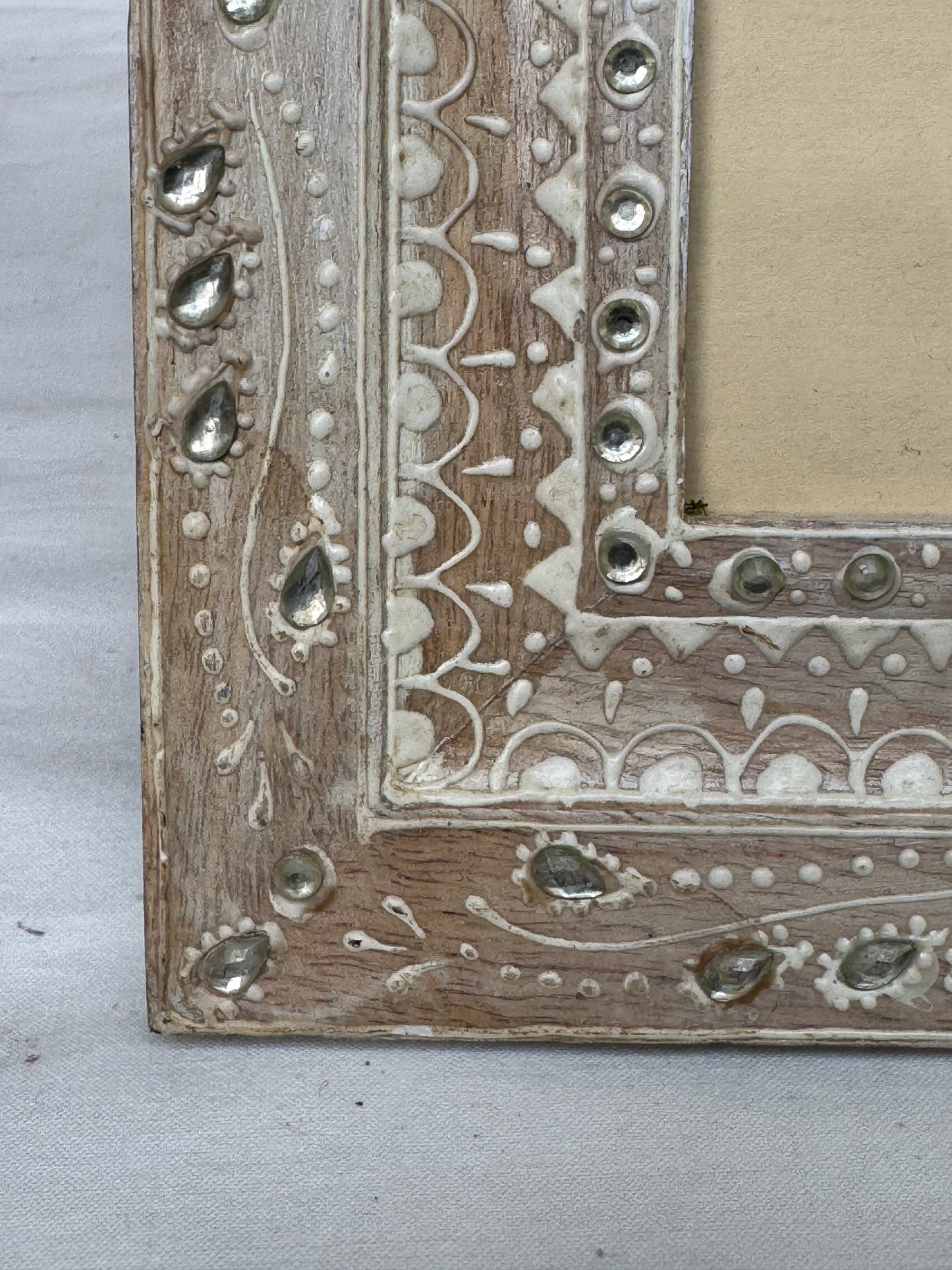 Handpainted Vintage look Wooden photo frame