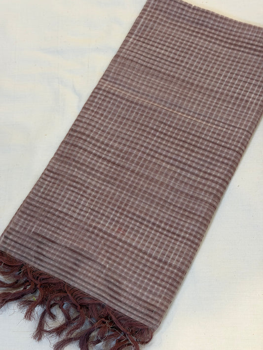 Mangalagiri cotton handloom dupatta in missing checks weave - click to see color options