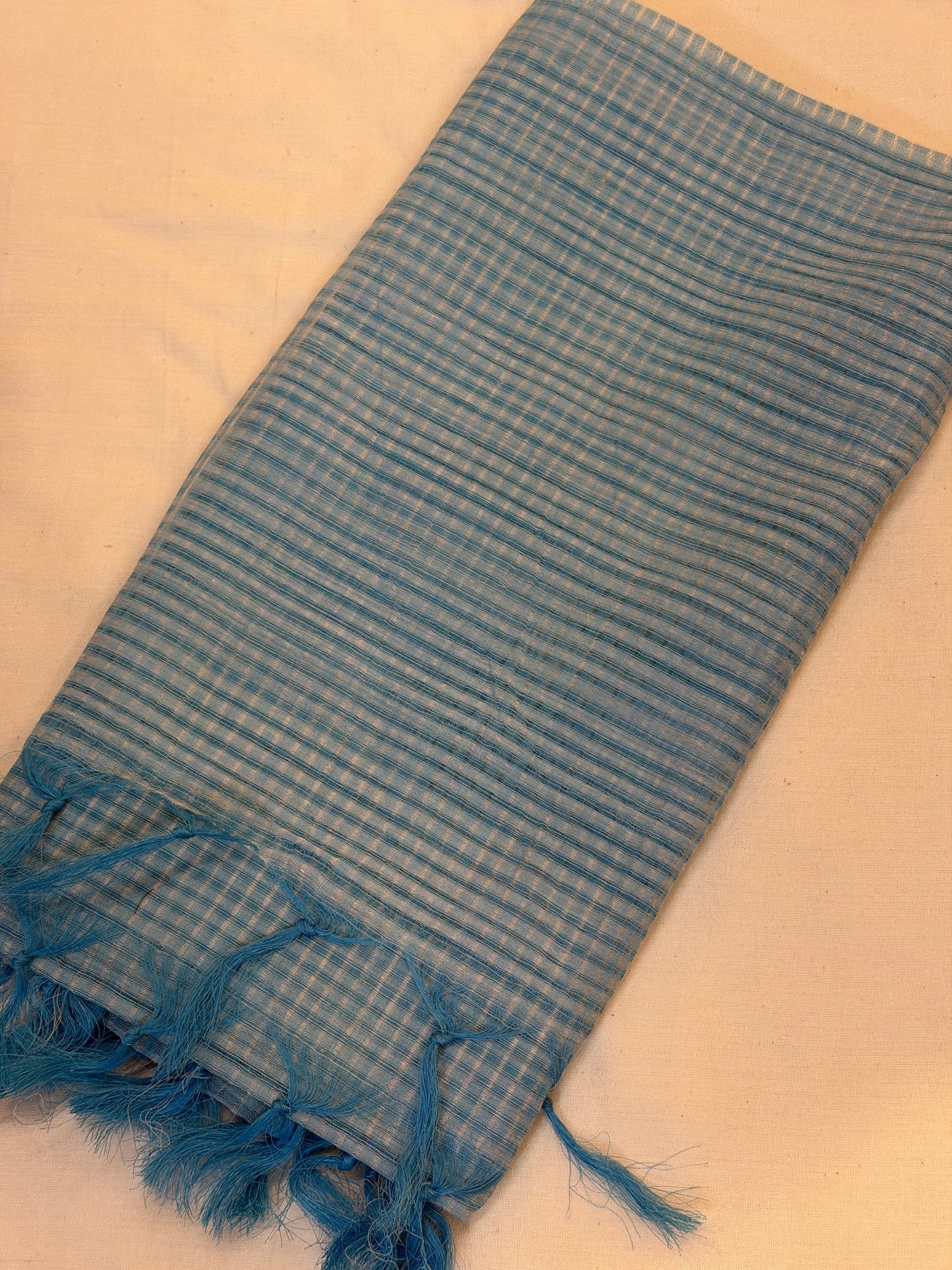Mangalagiri cotton handloom dupatta in missing checks weave - click to see color options