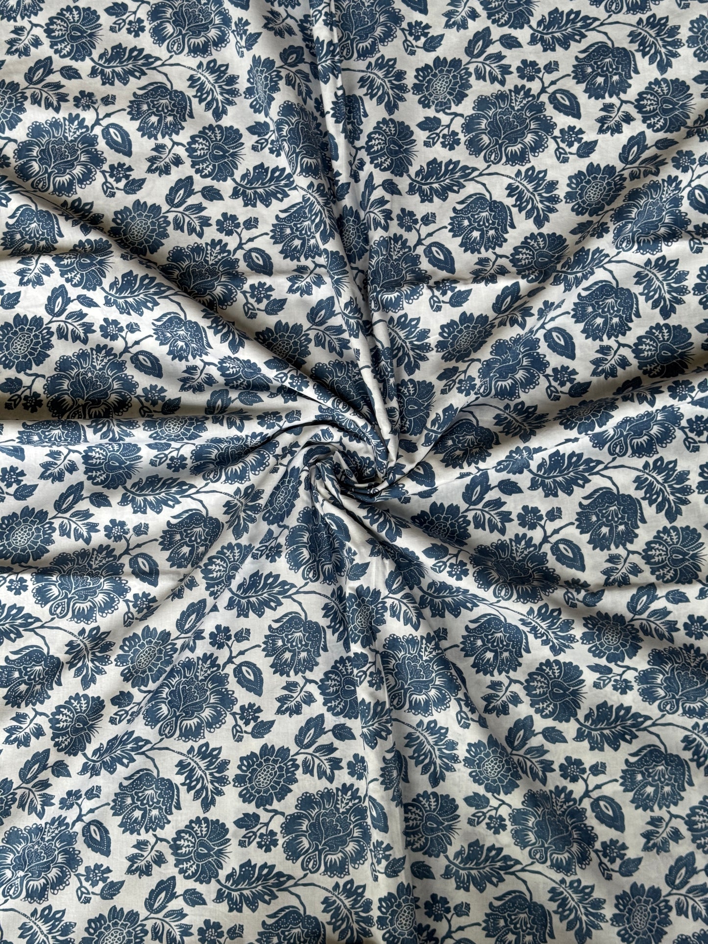 Natural dyed cambric cotton fabric - design options available