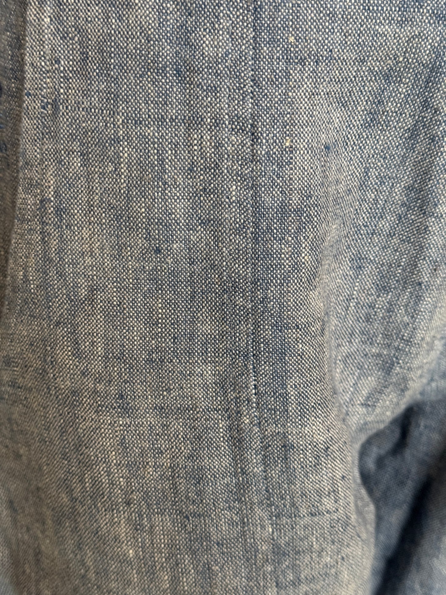 Linen handwoven straight ankle length relaxed fit pants for women