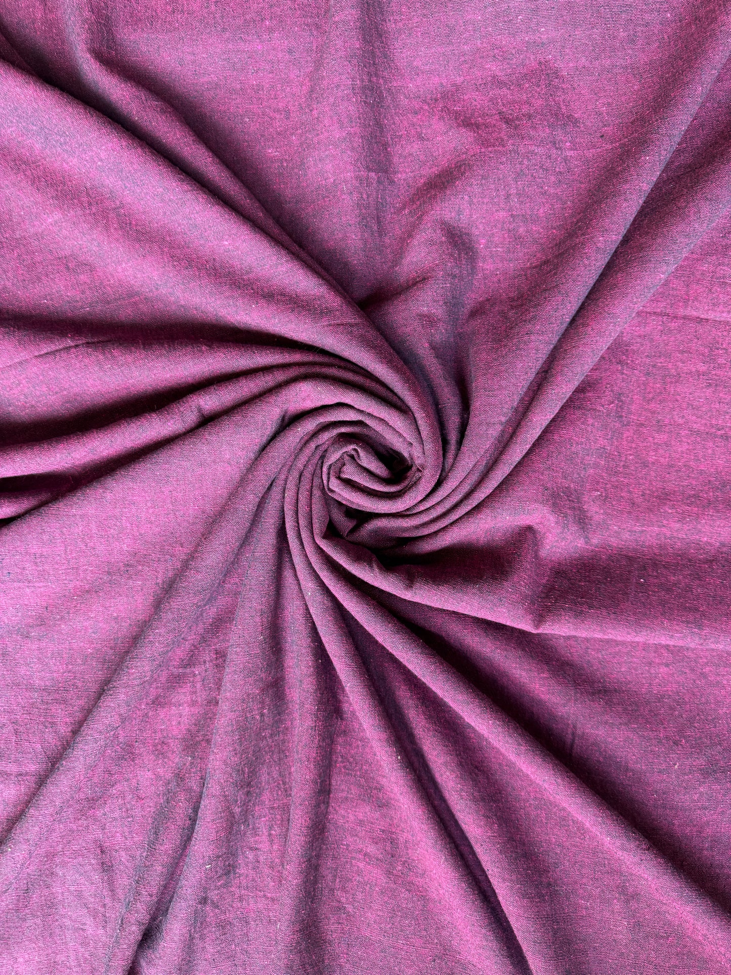 Plain Handloom kala cotton fabric with colorful stripes borders - different shades available