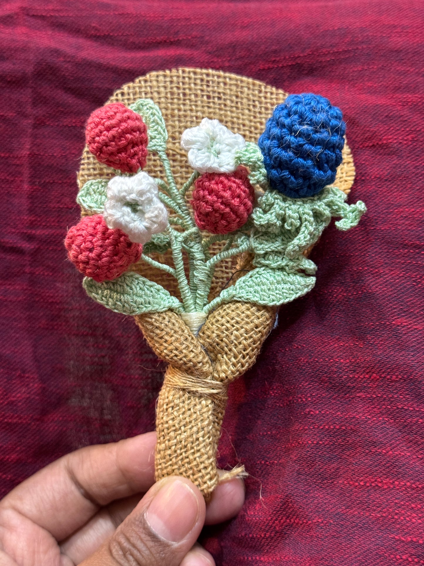 Ever lasting flower bouquet - handcrafted crochet flower bunch