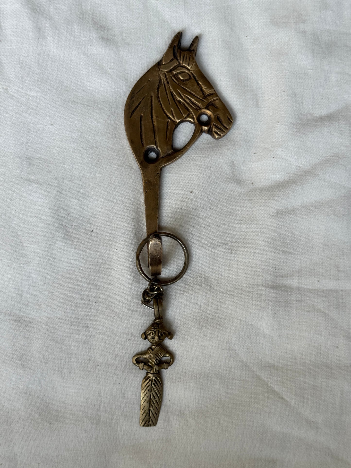 Horse key hanger made of brass