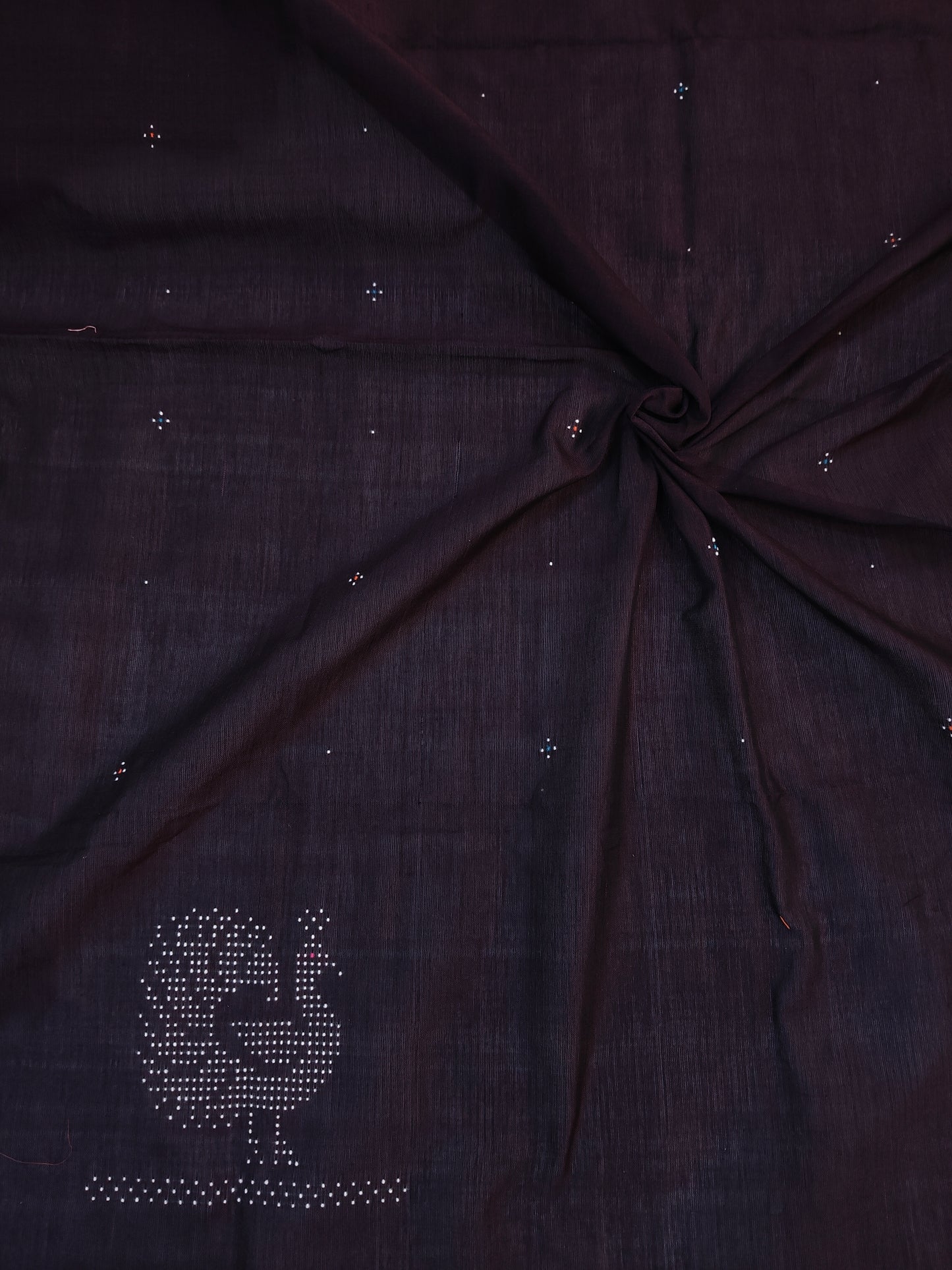 Tangaliya handloom cotton unstitched blouse piece