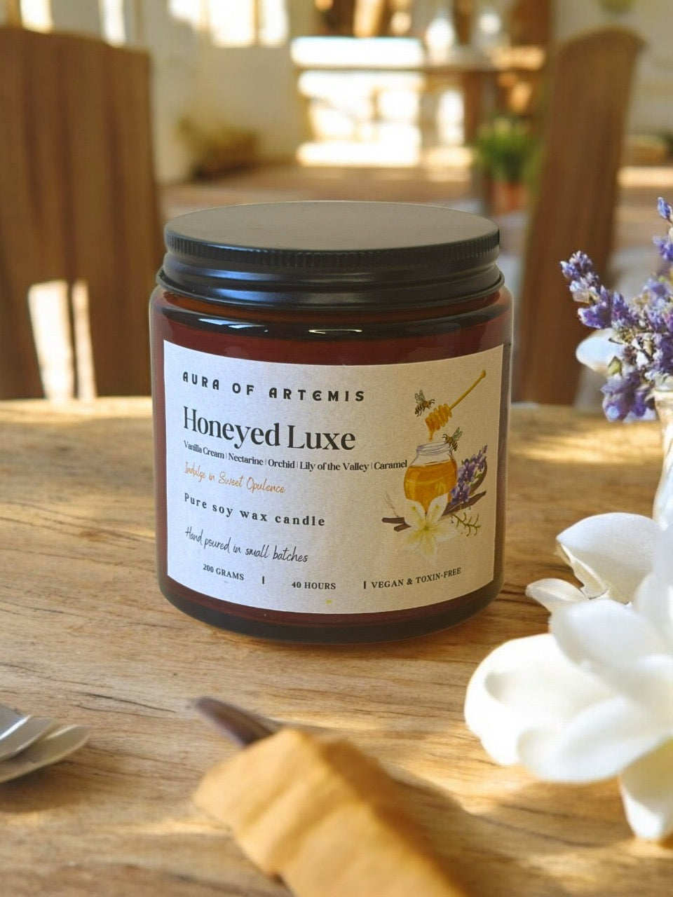 Soy wax candles with phthalate free fragrances - non allergic, pet friendly candles