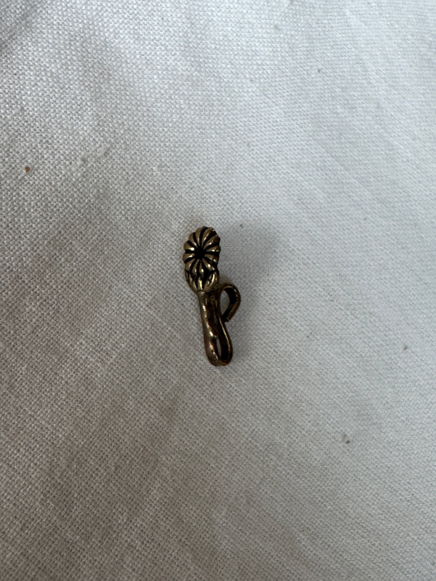 Nose pin - clip on, pressing style  - Silver plated brass - multiple designs available