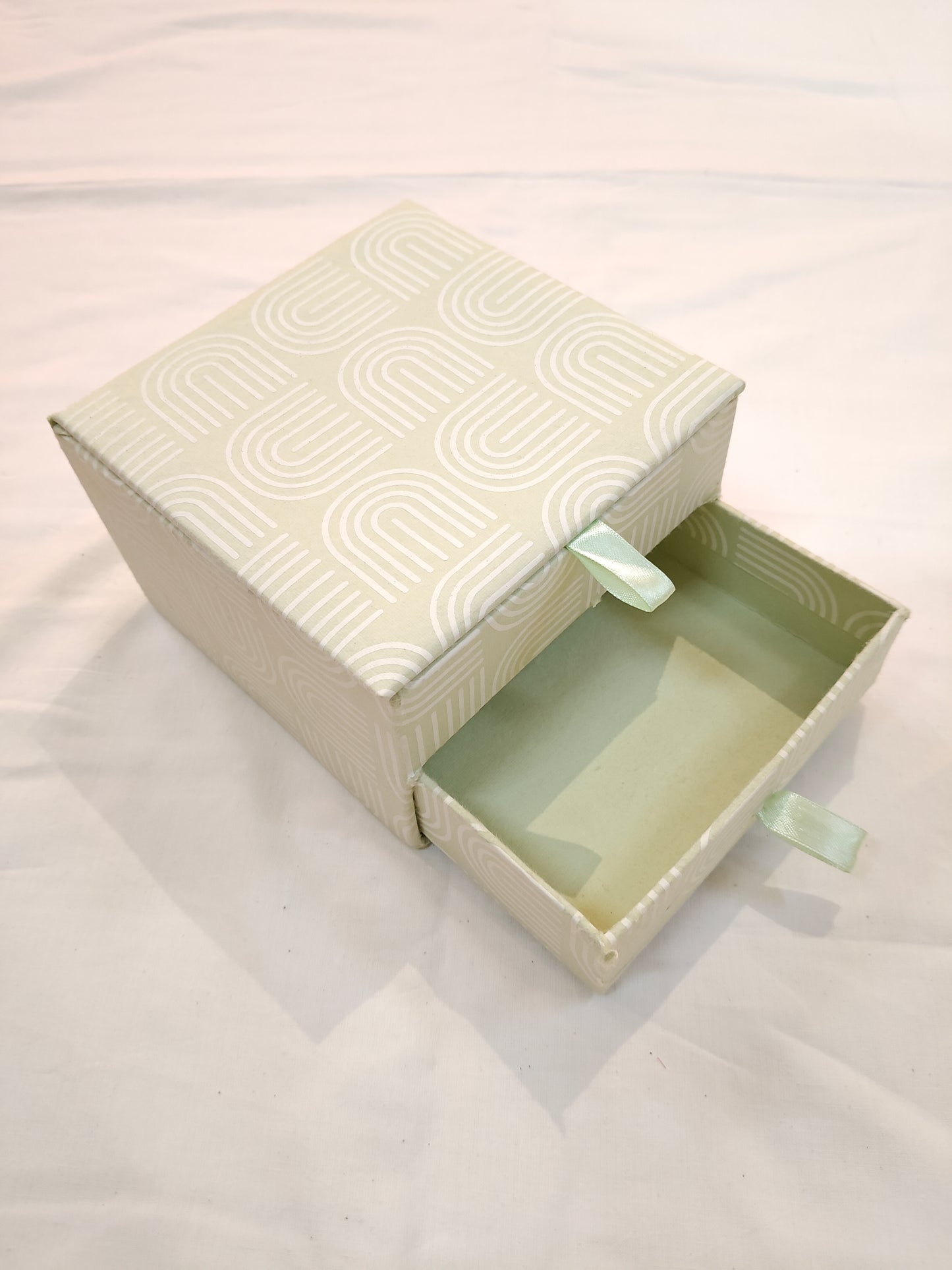 Two compartments hand made paper gift box