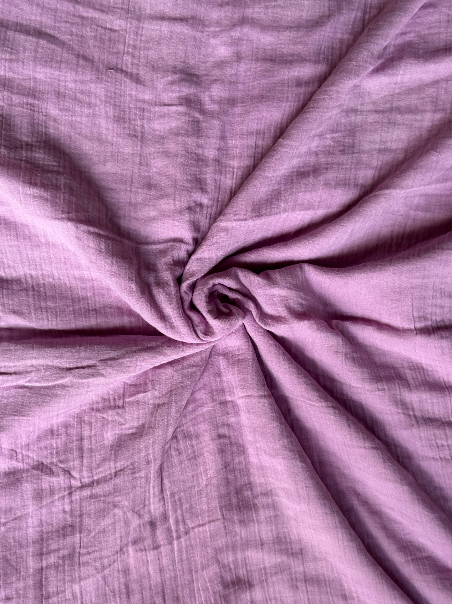 Plain double cotton fabric, soft and layered - color options available