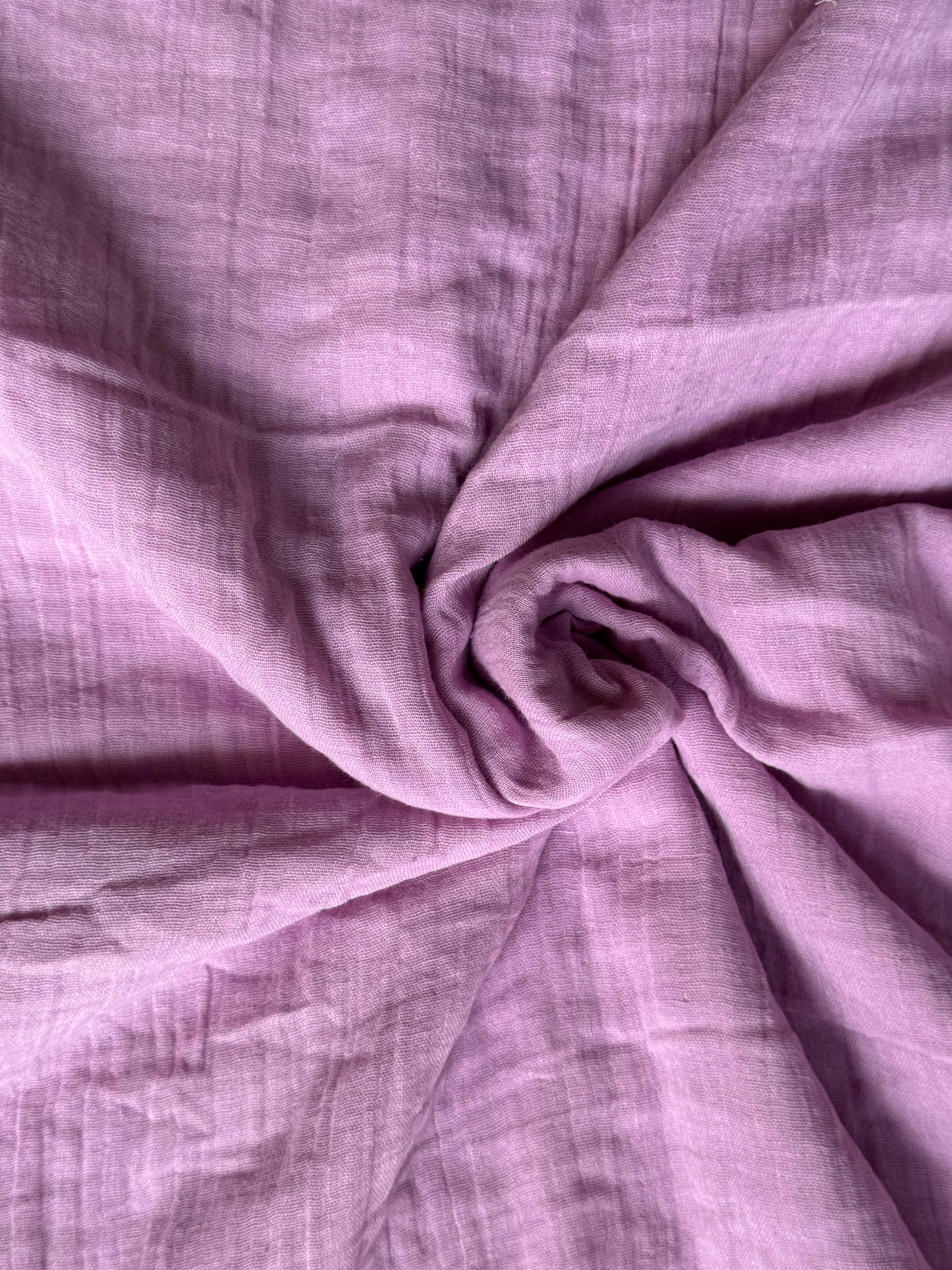 Plain double cotton fabric, soft and layered - color options available