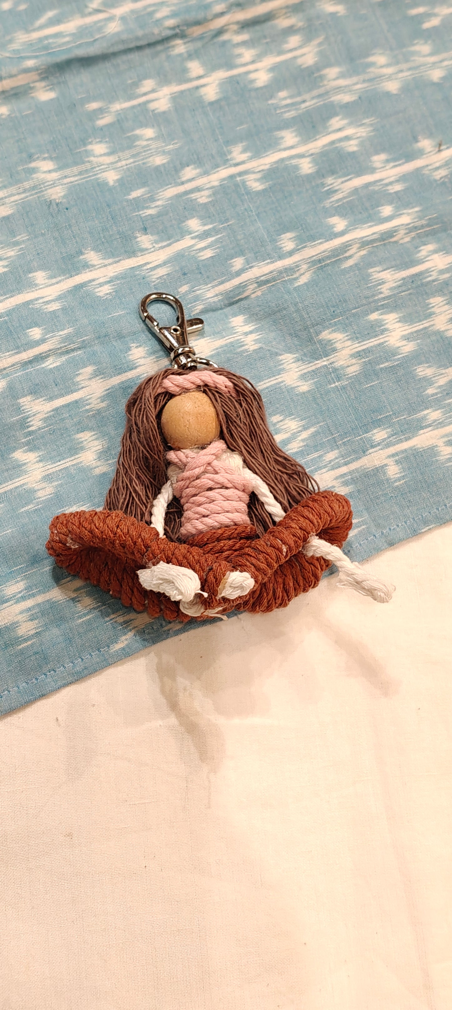 Yoga posses cute bag charms/key chain- handcrafted - available in multiple poses and colors