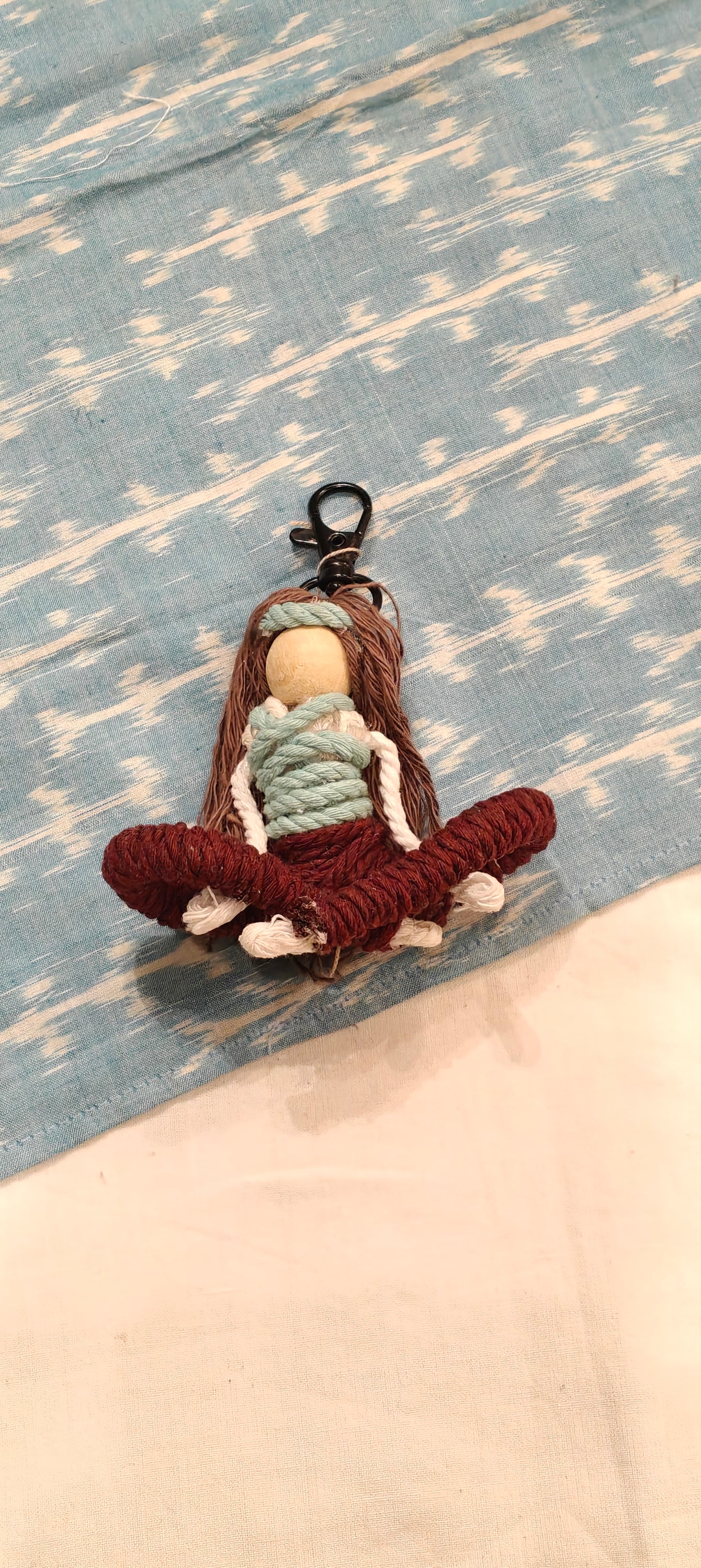 Yoga posses cute bag charms/key chain- handcrafted - available in multiple poses and colors