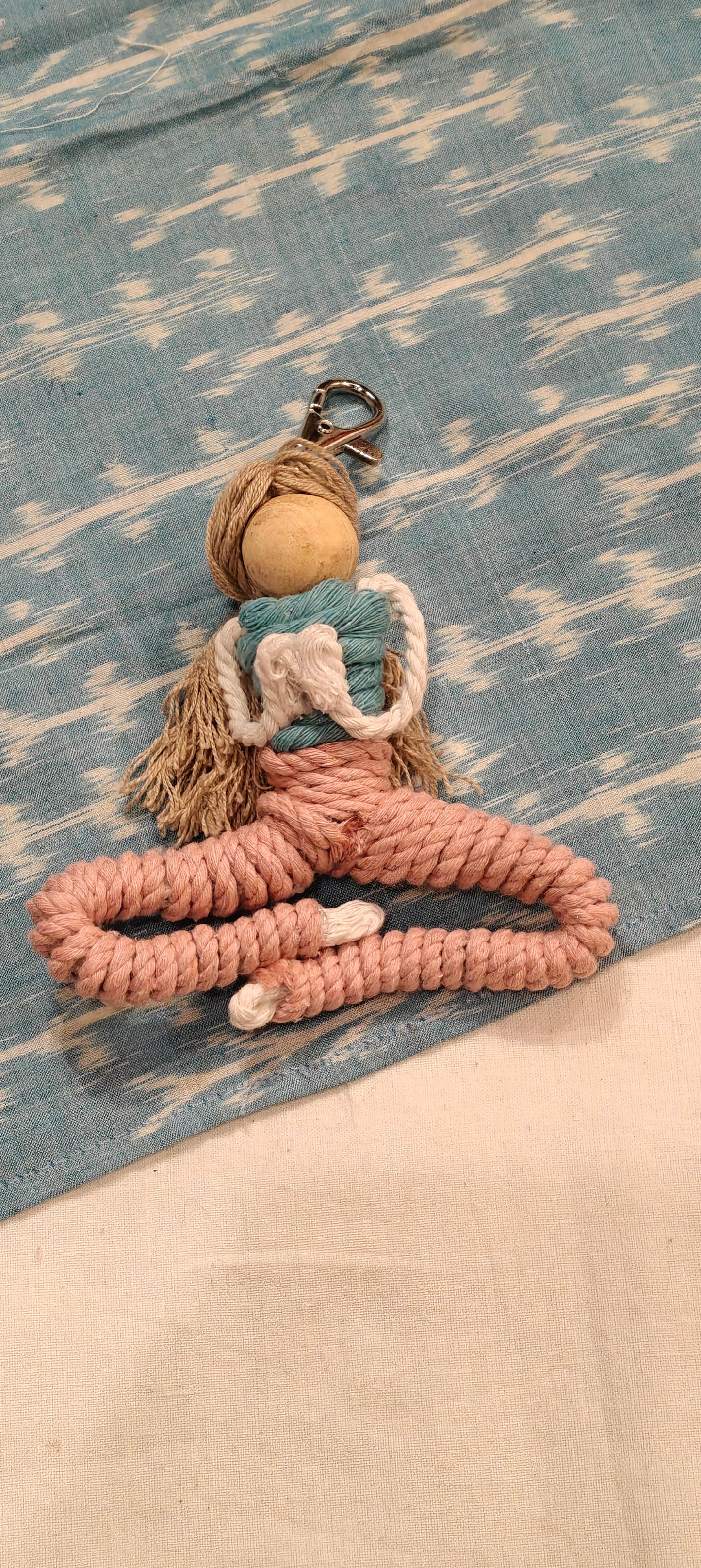 Yoga posses cute bag charms/key chain- handcrafted - available in multiple poses and colors
