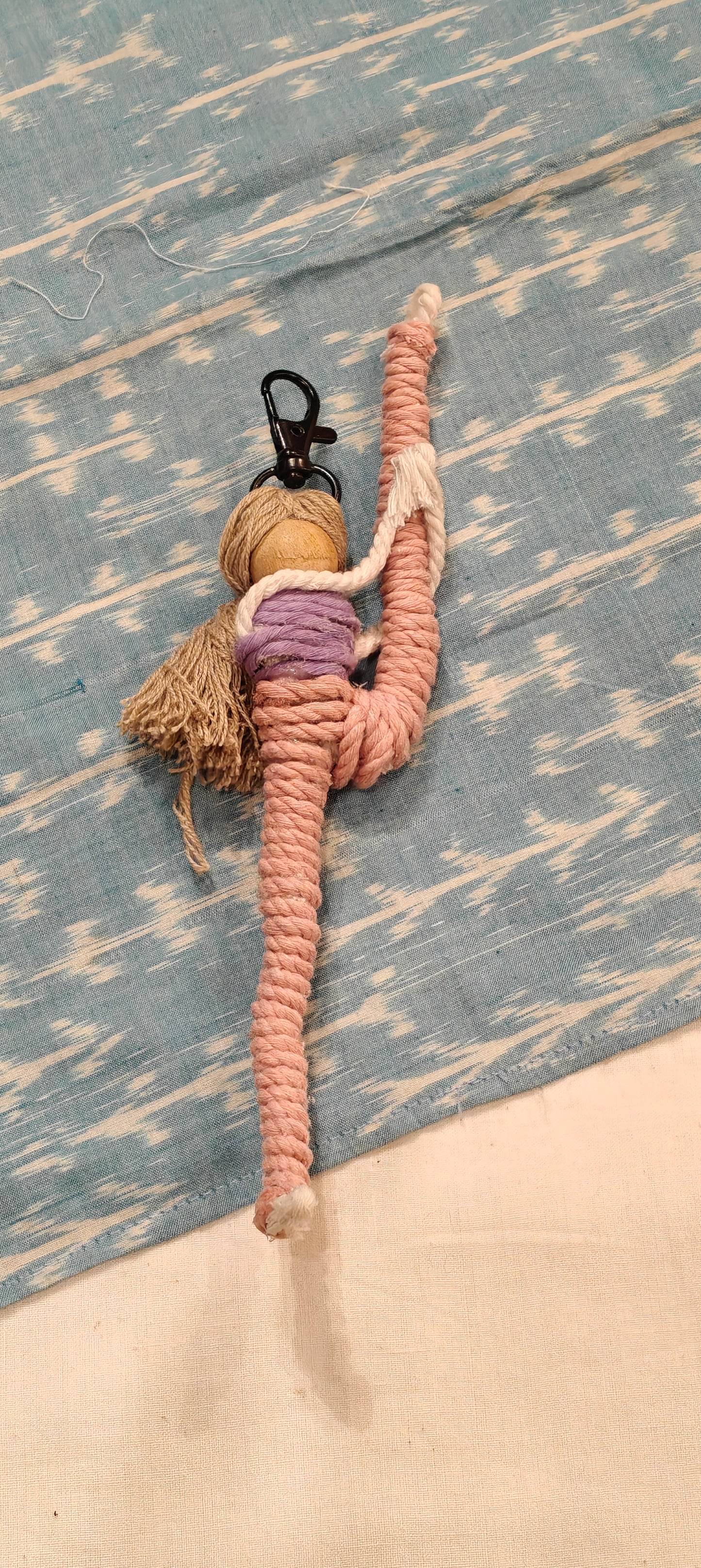 Yoga posses cute bag charms/key chain- handcrafted - available in multiple poses and colors