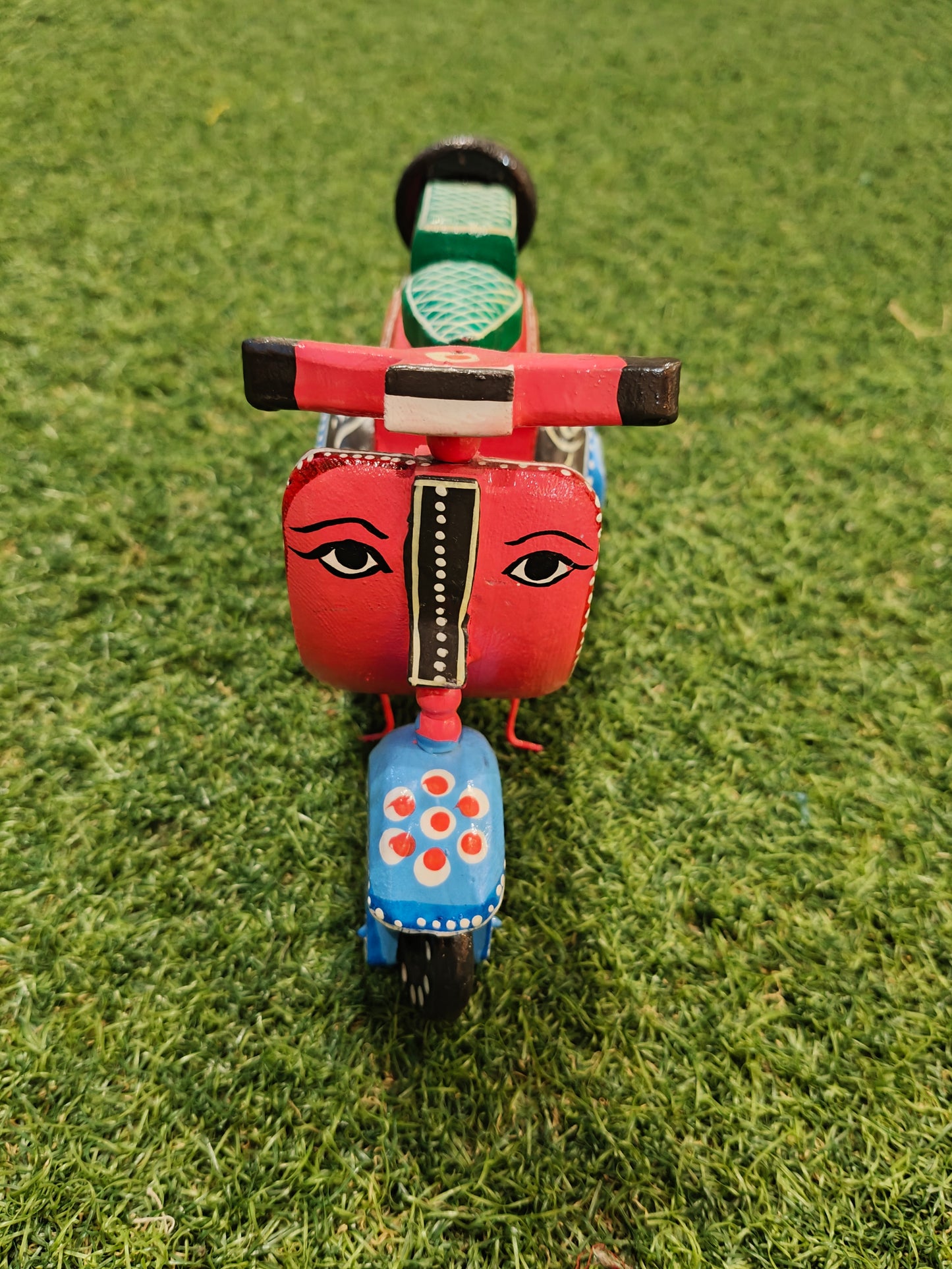 Scooter - Hand painted wooden decorative