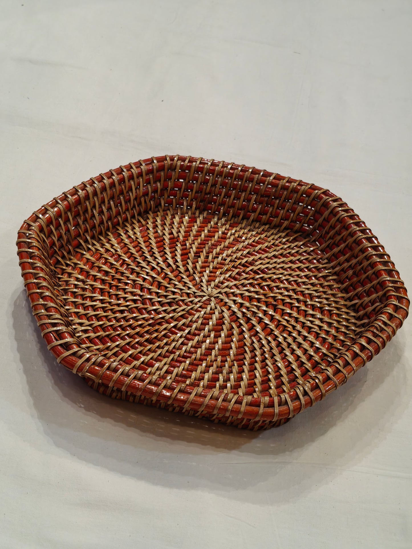 Pentagonal Handcrafted cane tray