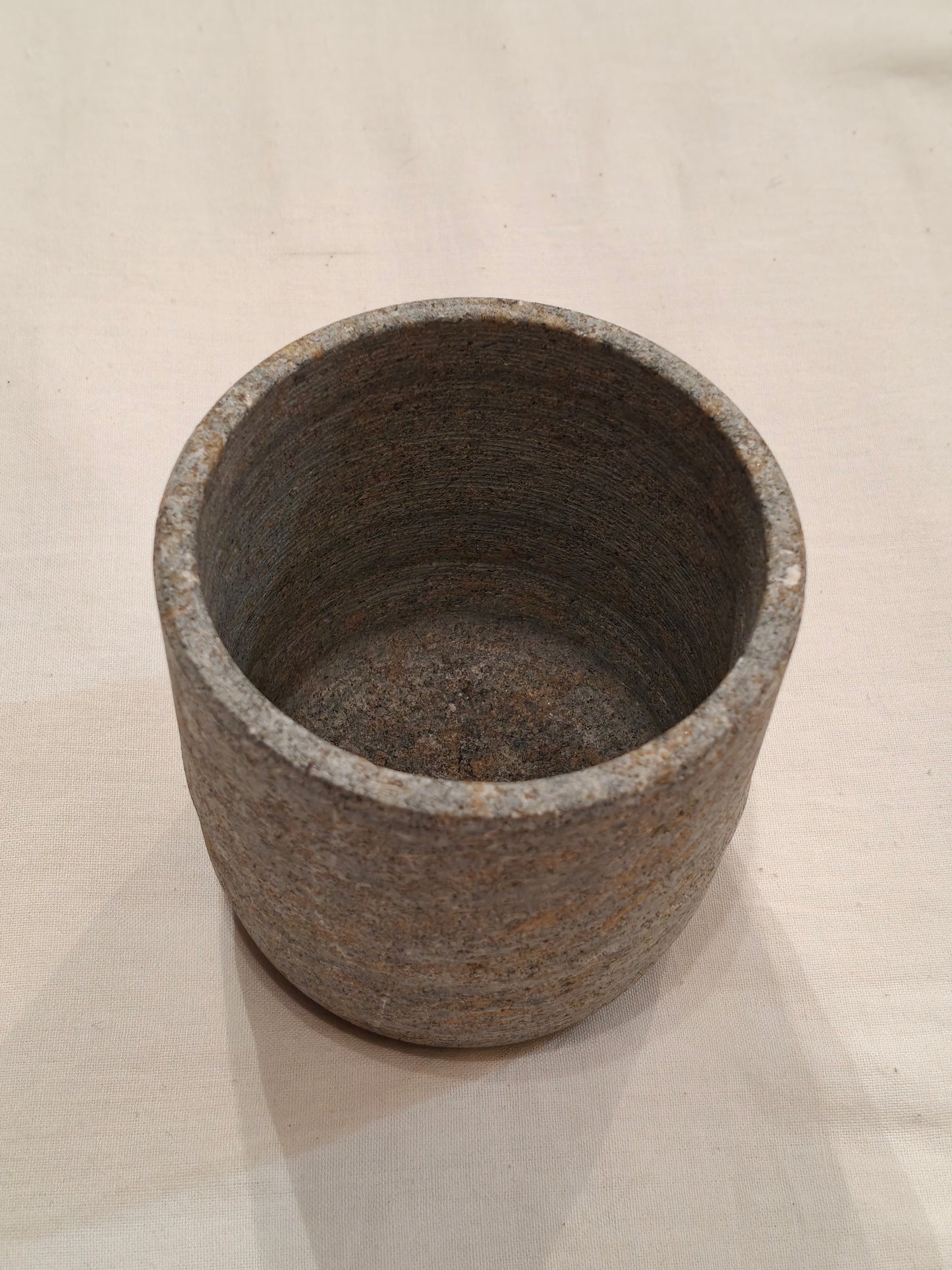 Soap stone handcrafted tumbler / organizer