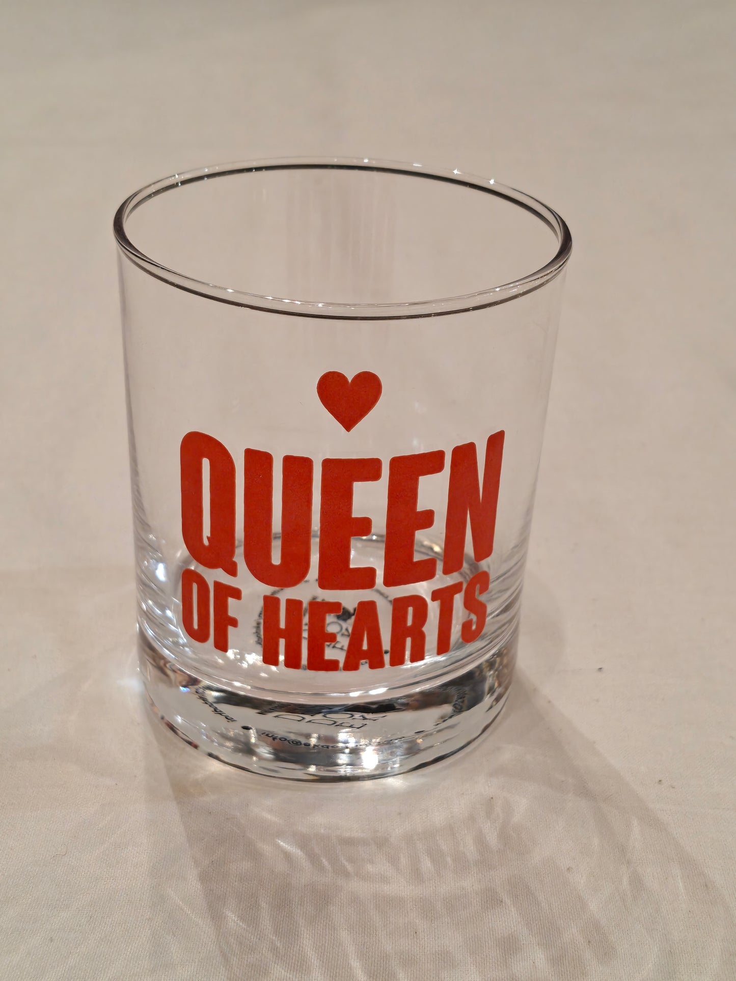 Playing cards theme whiskey glasses - set of 4
