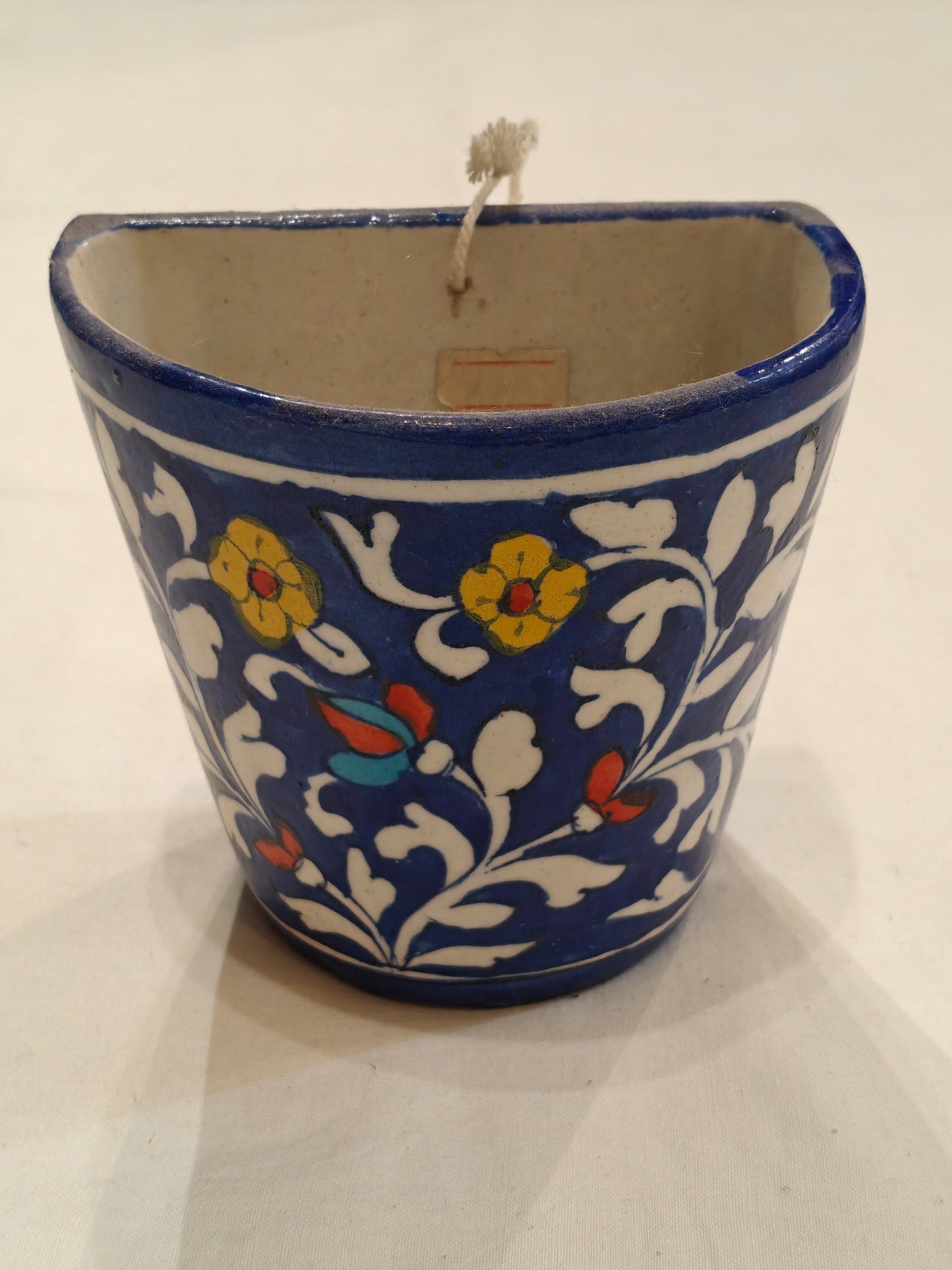 Wall planter - Blue pottery