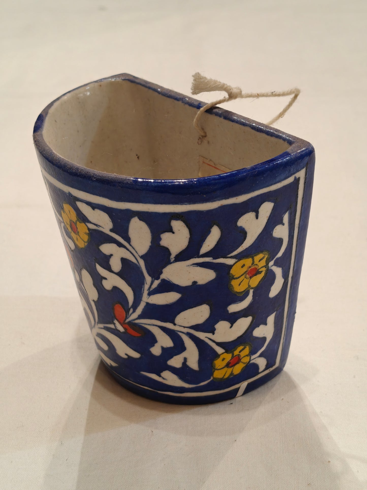 Wall planter - Blue pottery