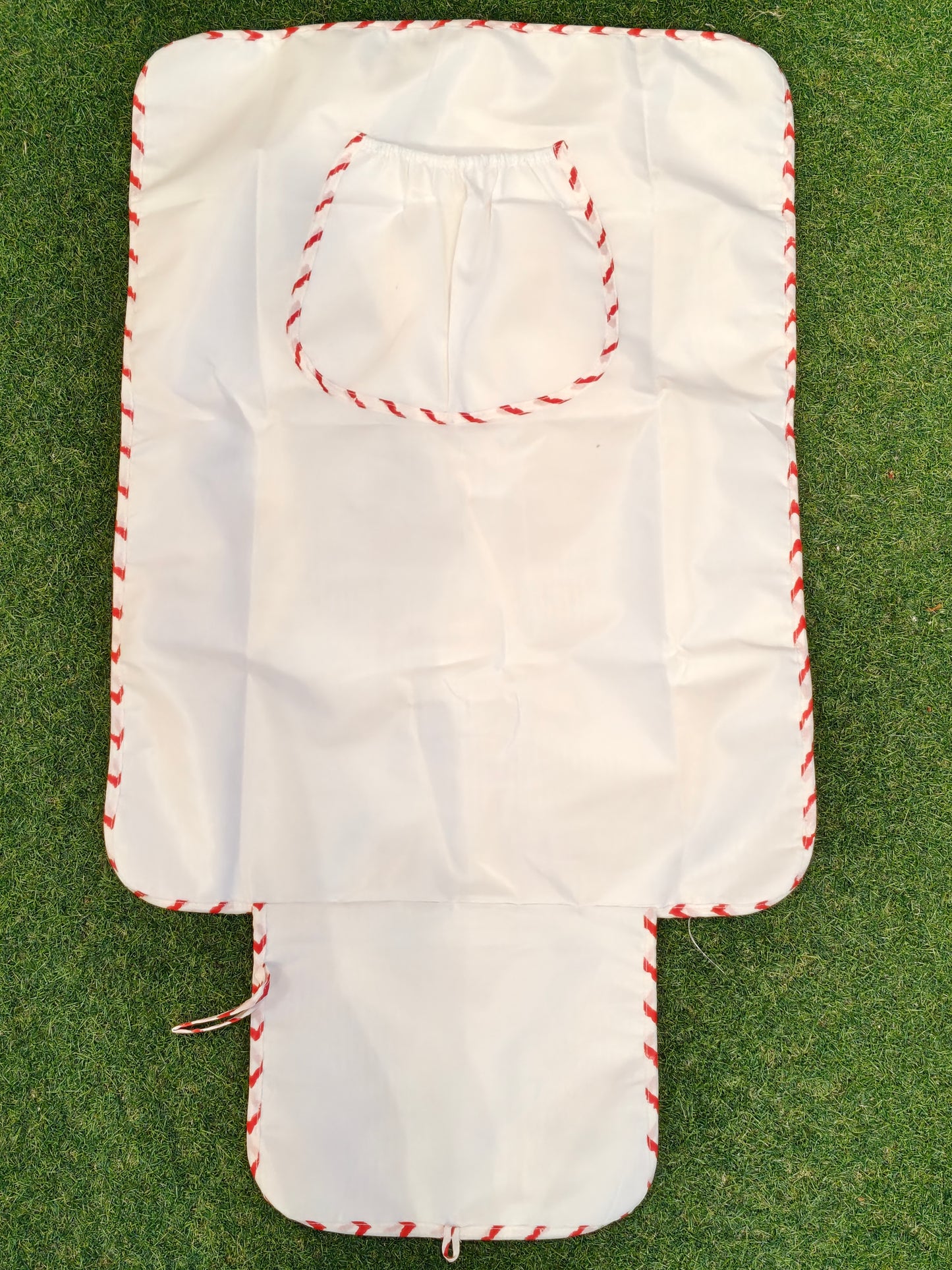 Handblock printed diaper mats for children with water proof lining and pocket