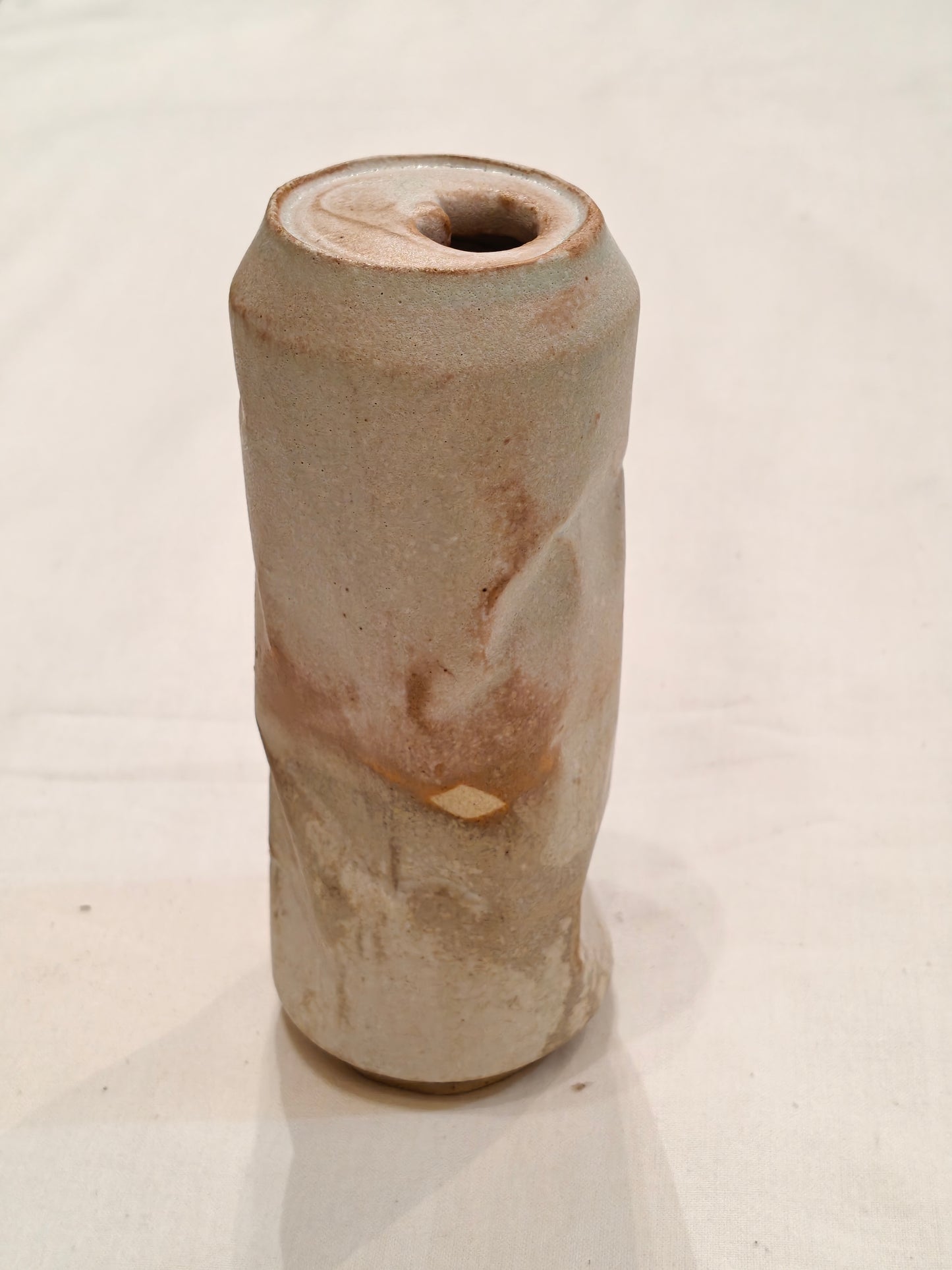 Crushed cool drink / beer can look alike - Handcrafted vase / decor / organizer