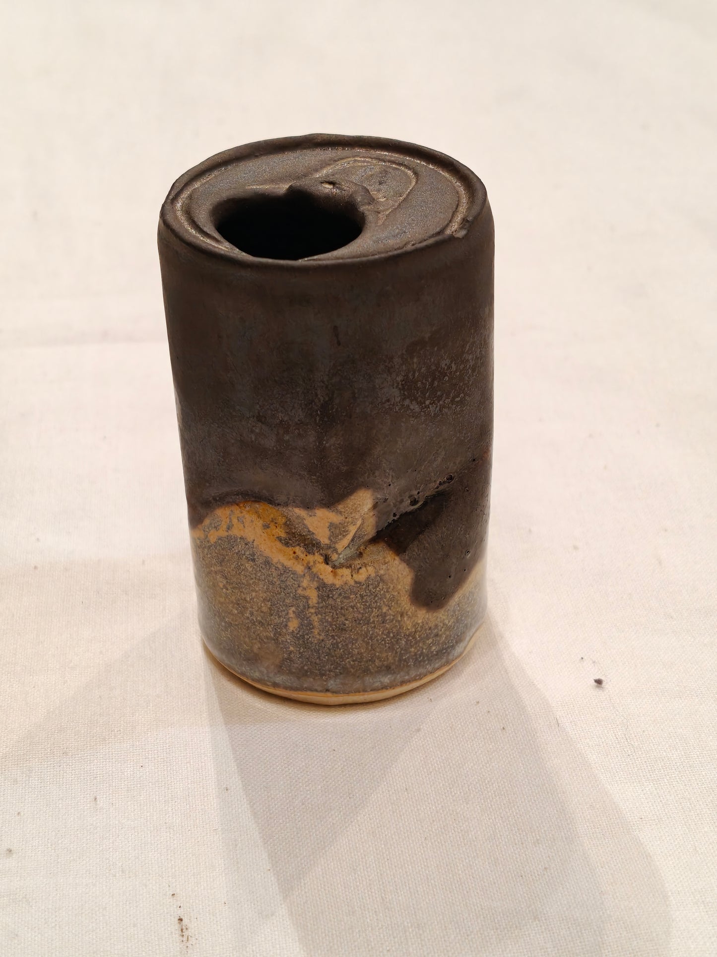 Crushed cool drink / beer can look alike - Handcrafted vase / decor / organizer