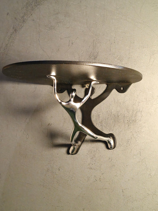Man holding the shelf - quirky wall shelf