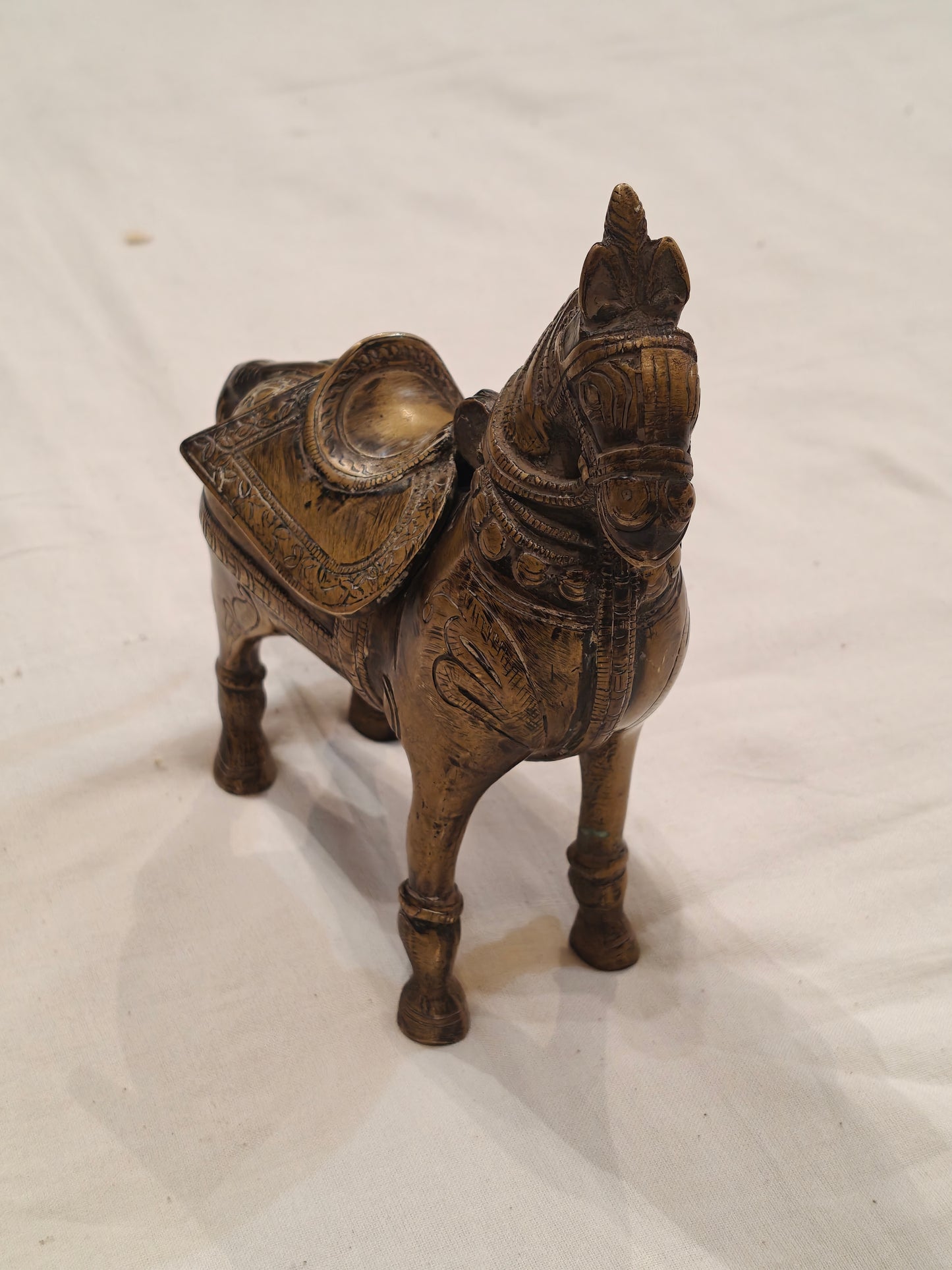 Vintage Horse money bank made of brass