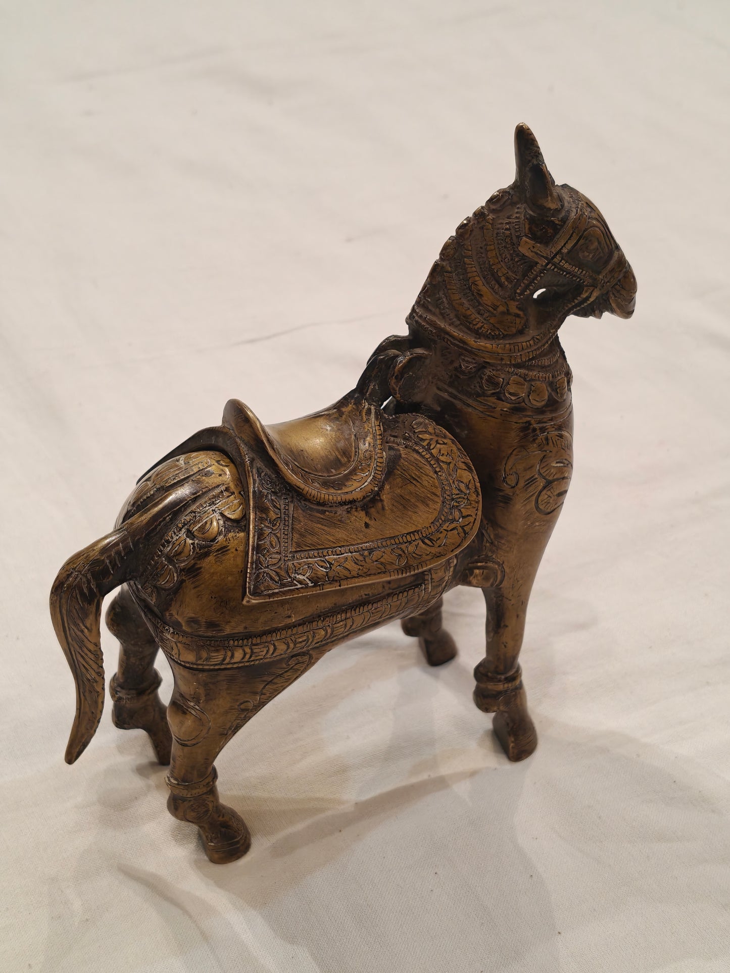 Vintage Horse money bank made of brass