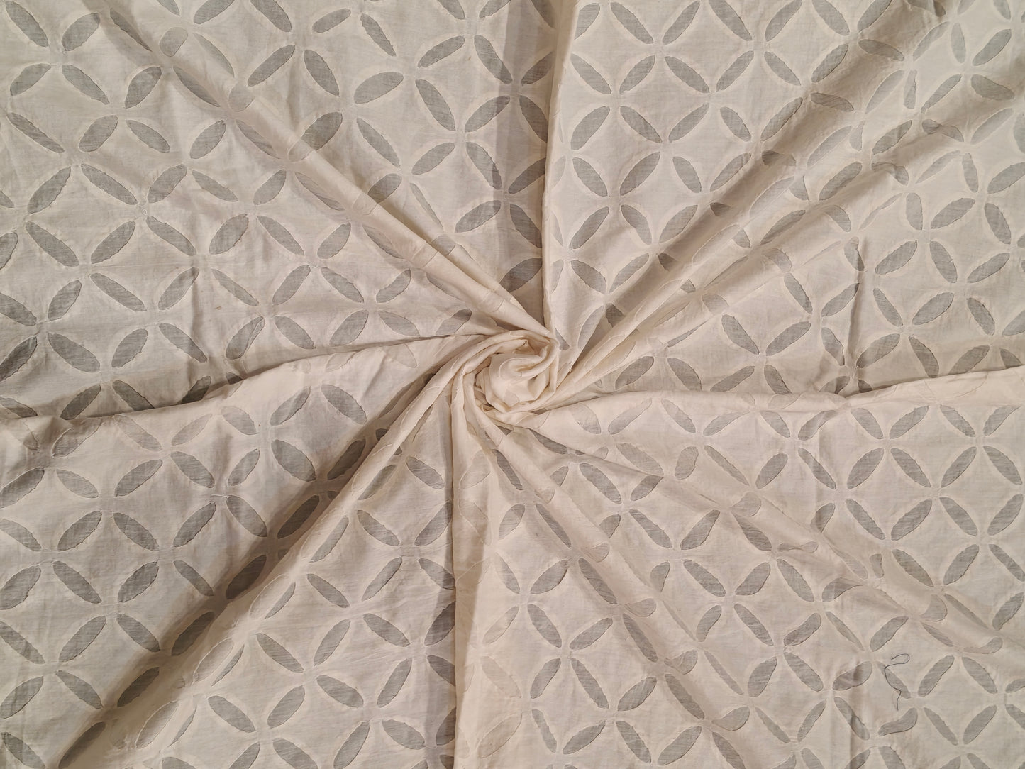 Appliq cotton handcrafted fabric