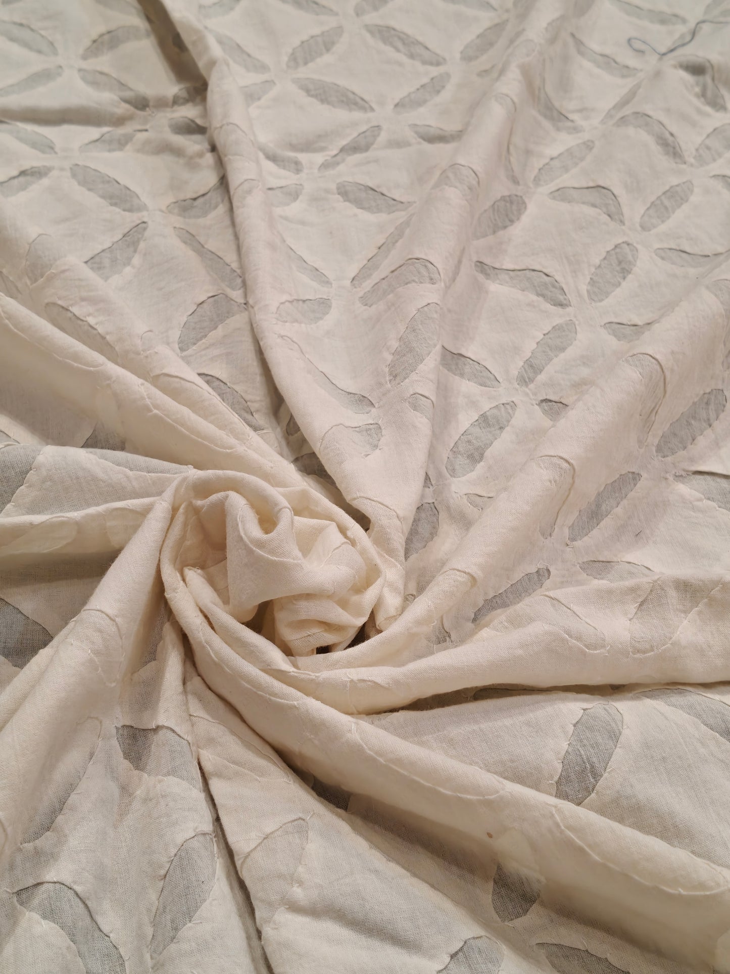 Appliq cotton handcrafted fabric