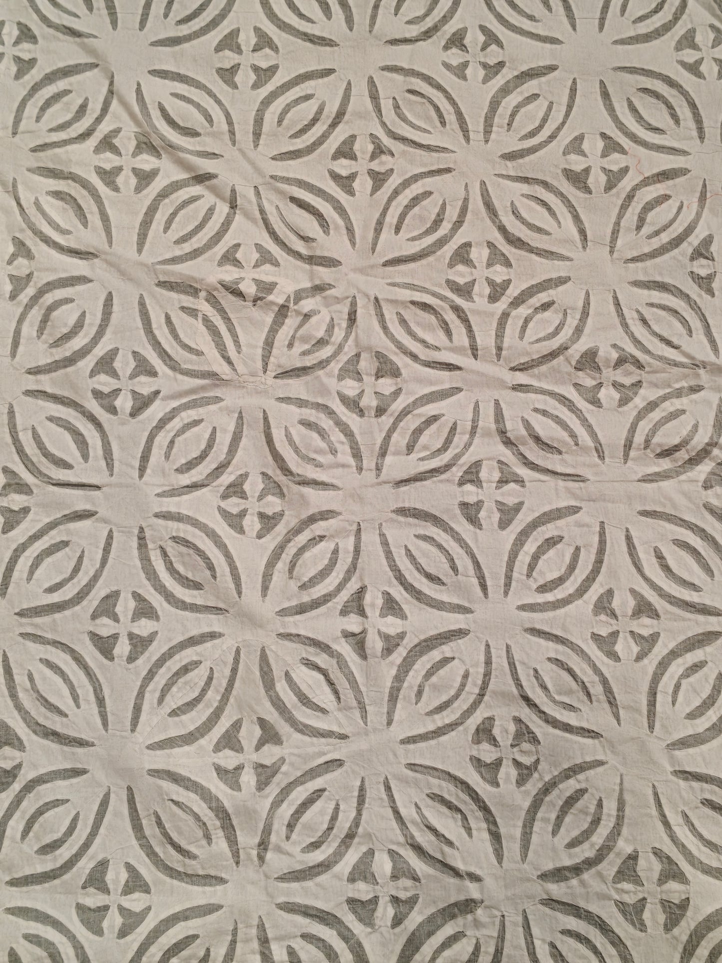 Appliq cotton handcrafted fabric