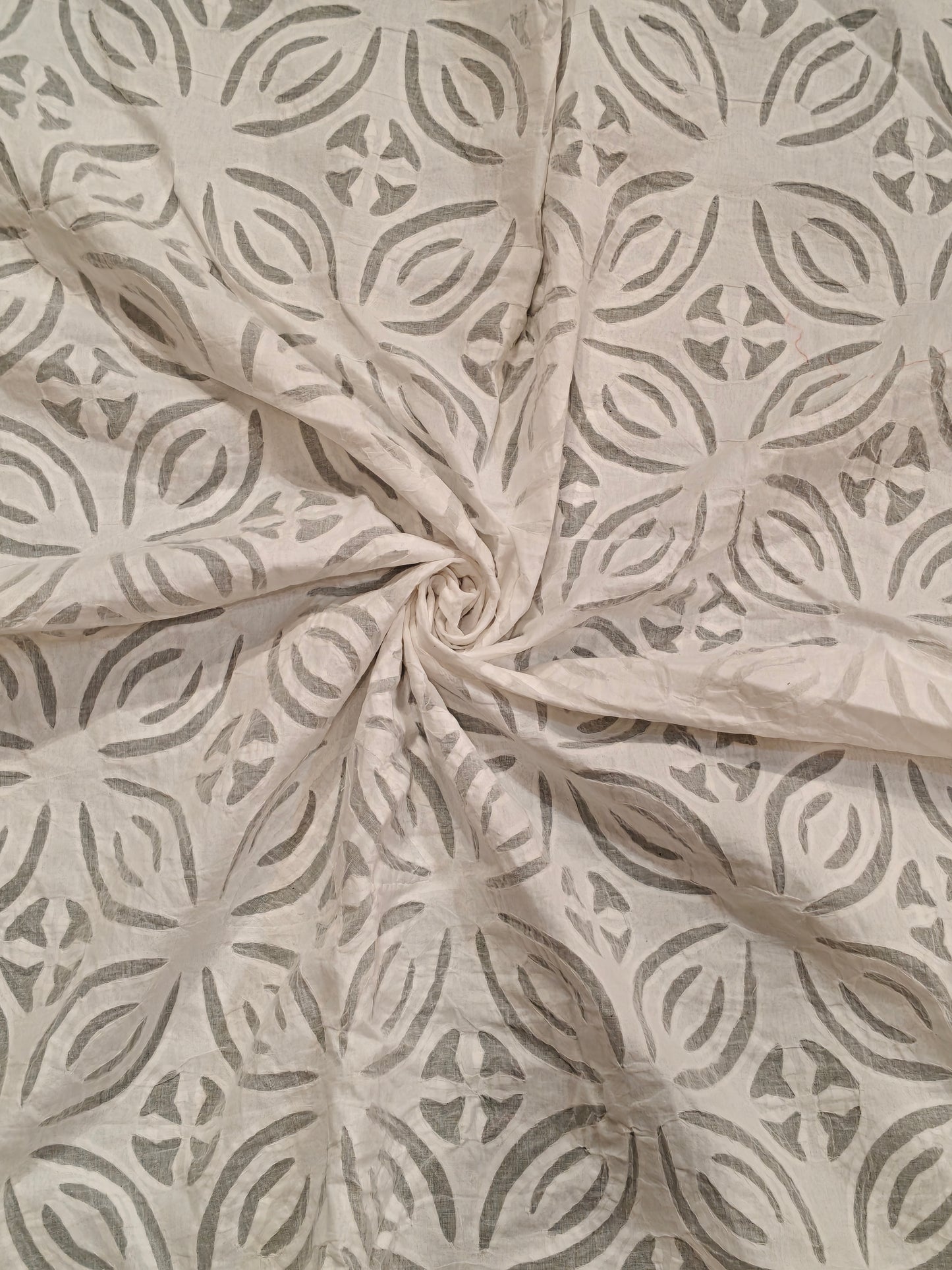 Appliq cotton handcrafted fabric