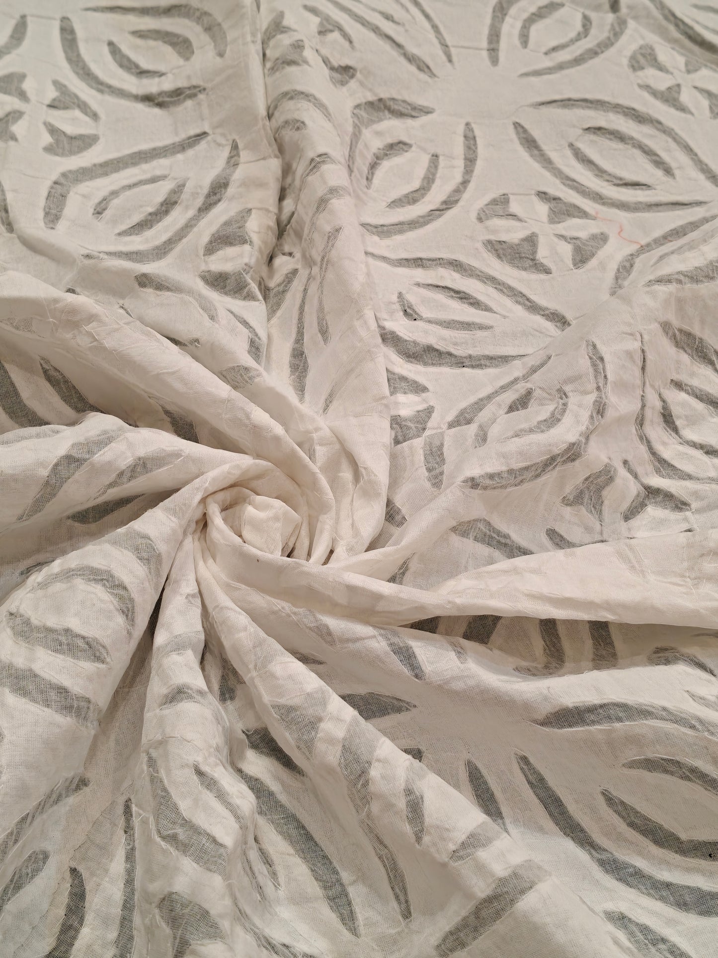 Appliq cotton handcrafted fabric