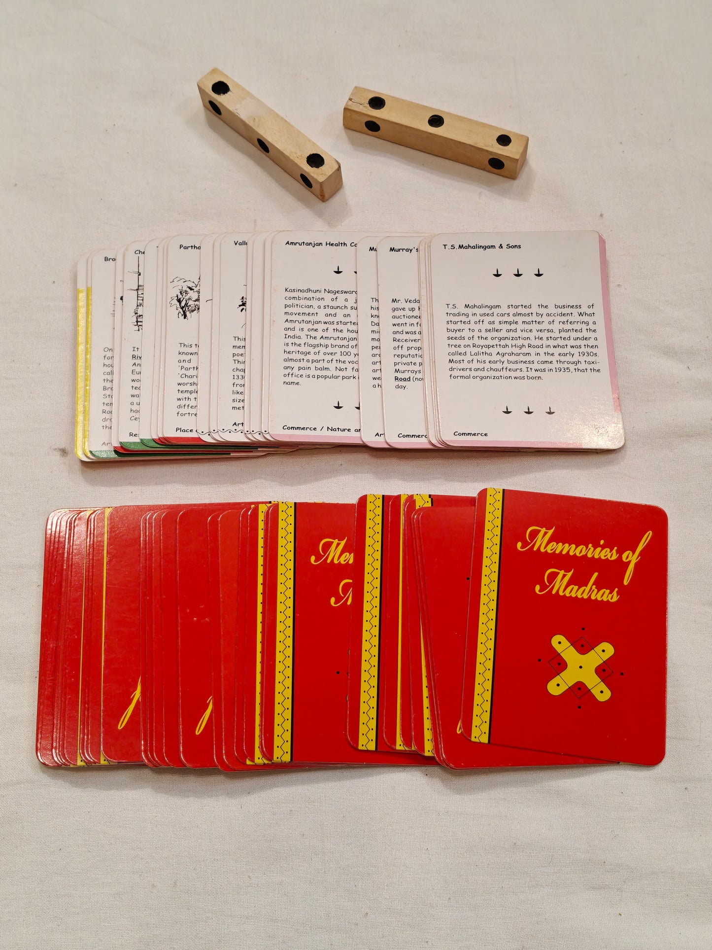 Memories of Madras - Unique Card Game