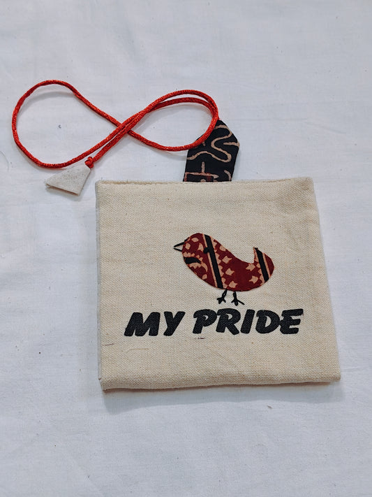 Sanitary Napkin pouches in Appliq - multiple designs available