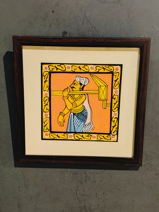 Cheriyal handpainted paintings - wall frames - 9×9 Inches