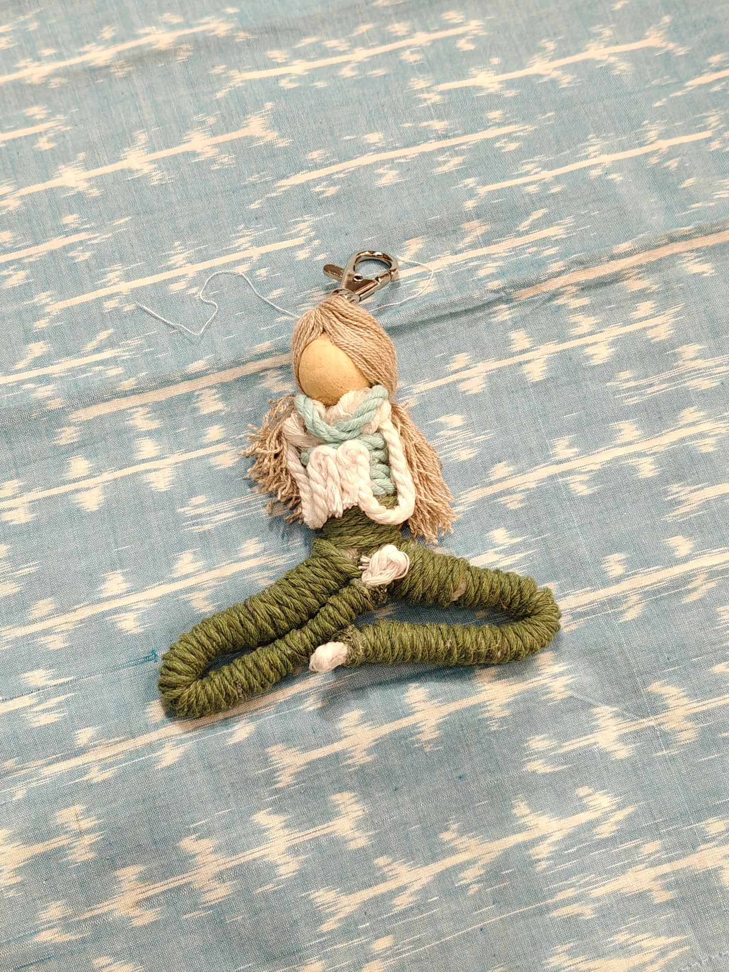 Yoga posses cute bag charms/key chain- handcrafted - available in multiple poses and colors