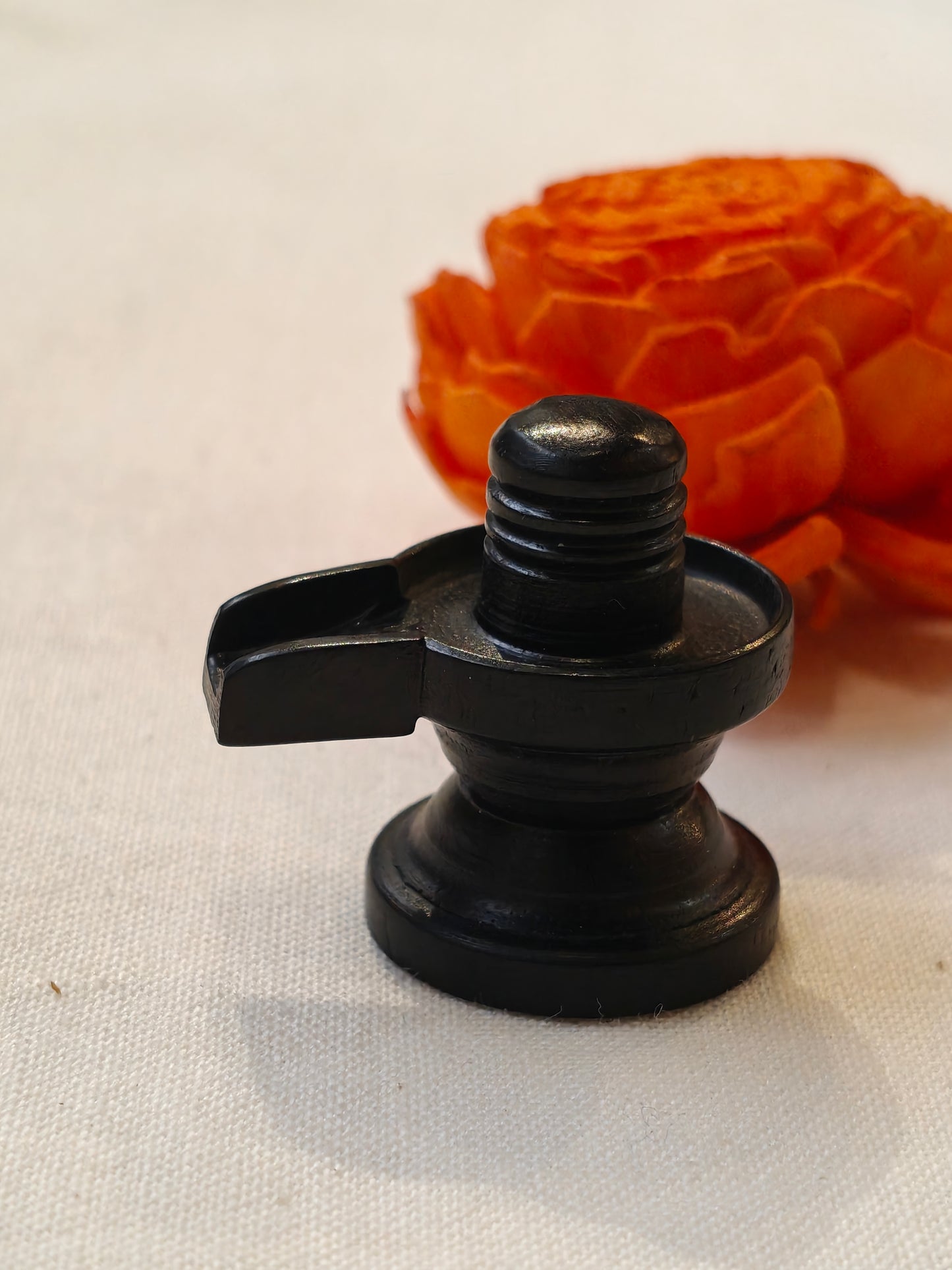 Shiva lingam - black ebony Wooden hand carved