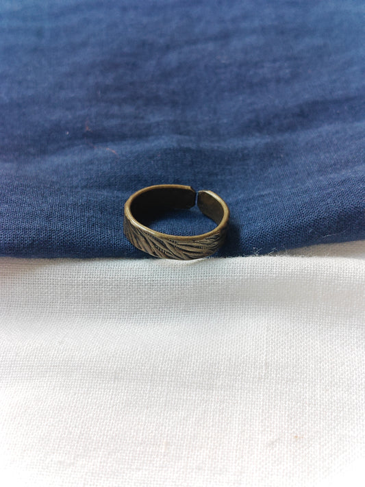 Copper handcrafted band style finger ring