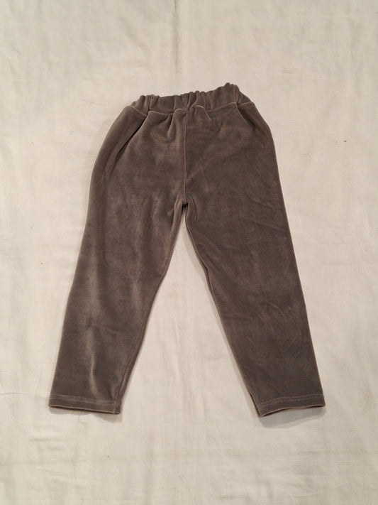 Plain velvet pants for children