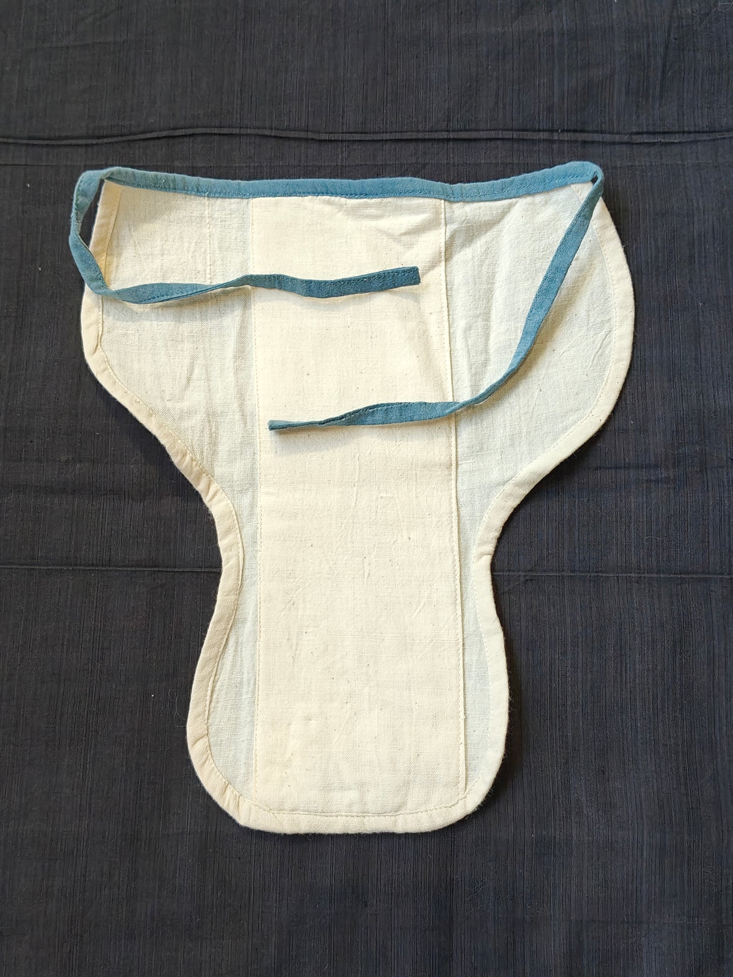 Desi cotton, hand spun, hand woven, undyed off white baby nappies - set of 3