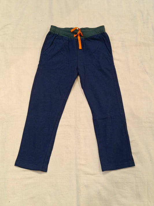 Navy blue cotton pants for children