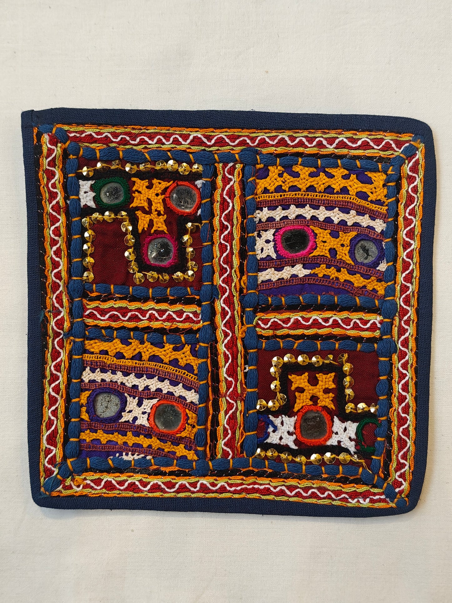 Colorful hand embroidered traditional kutchi patches