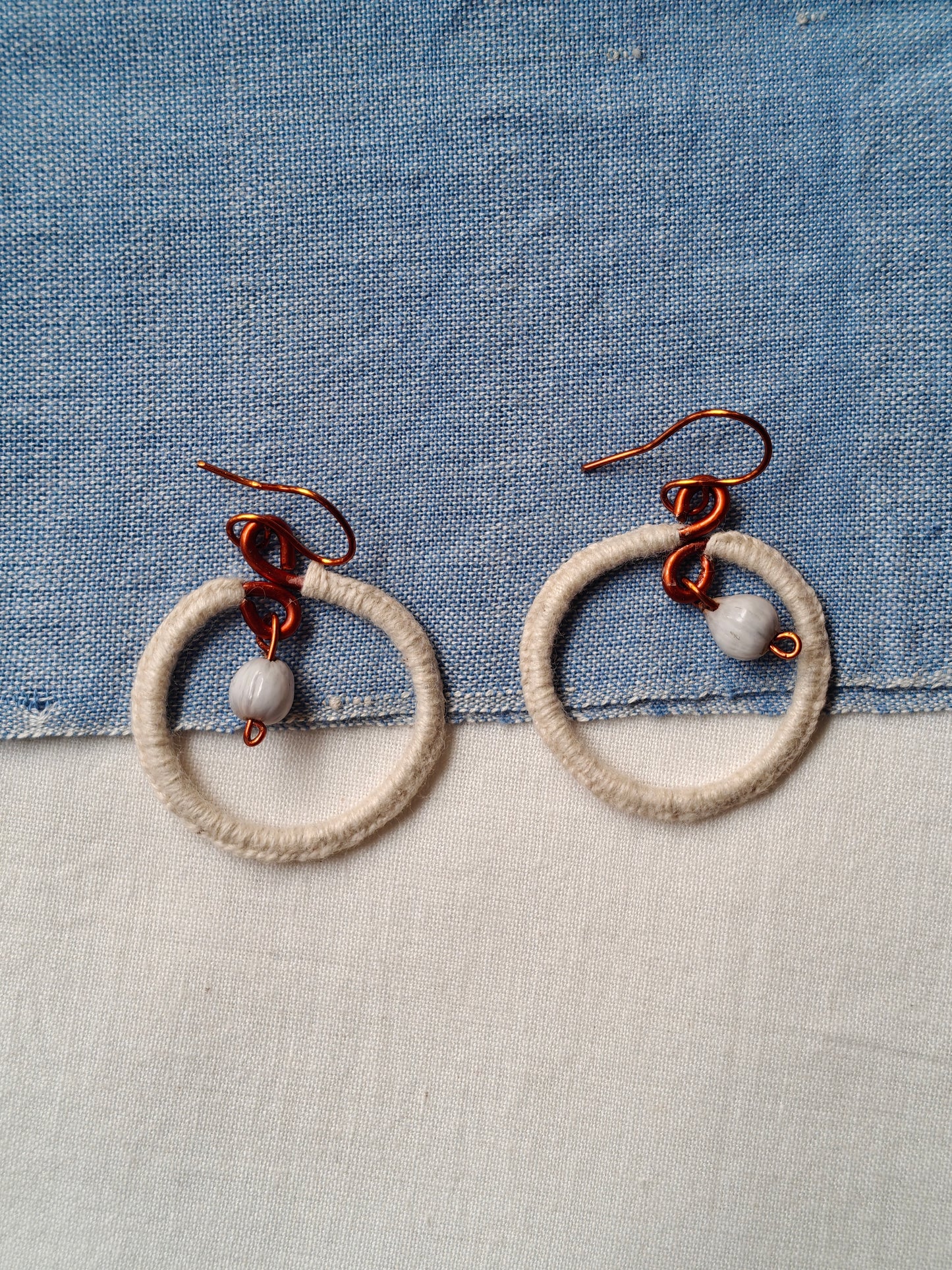 Seed earrings collection - handcrafted hooks