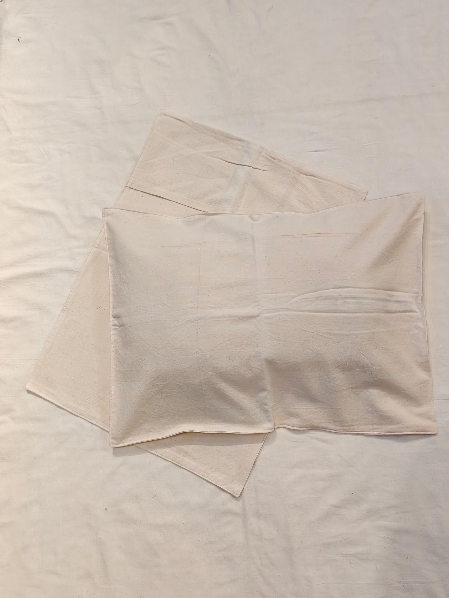 Plain cotton pillow cases